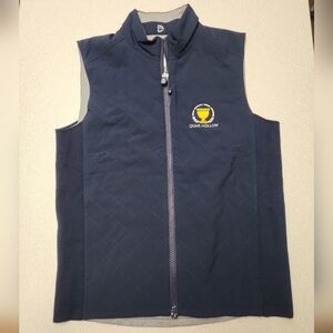 B. Draddy Golf Vest Navy / Gray Men's Medium Quail Hollow